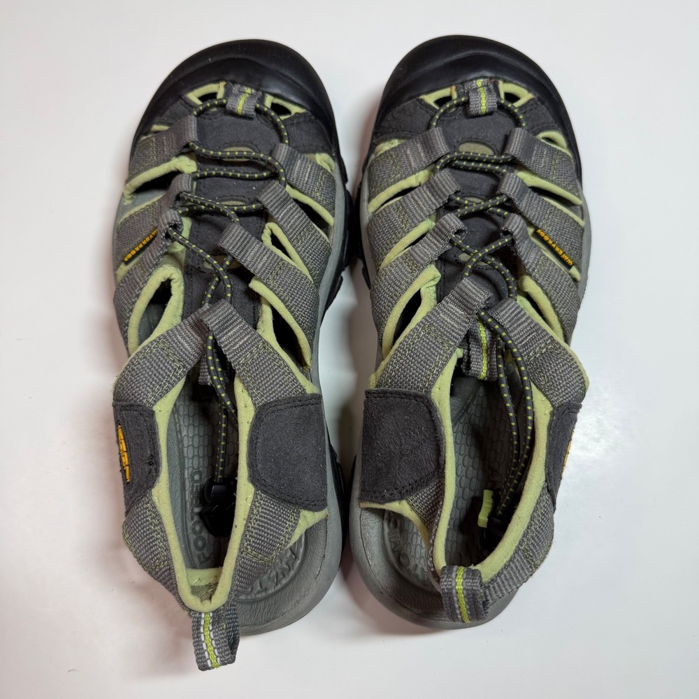 Keen Newport H2 Waterproof Hiking Sandals Gray Lime Green Womens Size 7.5 - Picture 8 of 9